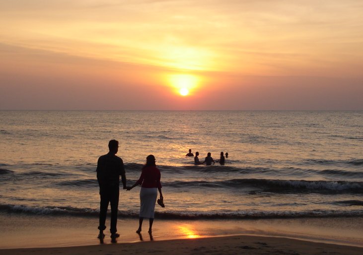 Sunset at Negombo Beach