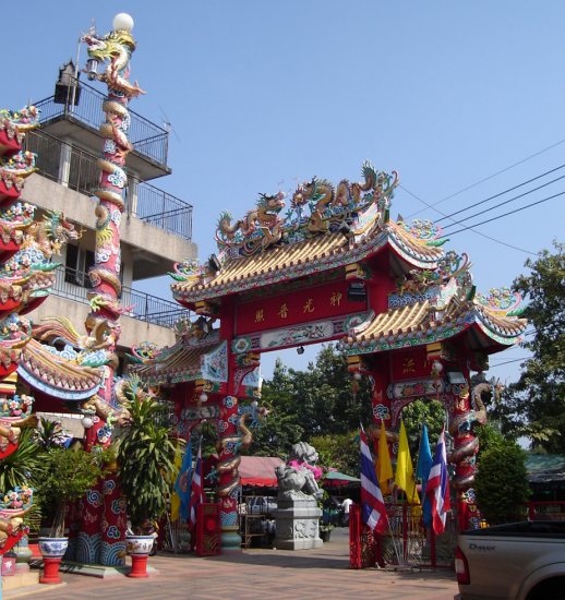 Chinese Temple in Chiang Mai in northern Thailand