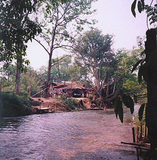 Border with Burma on Moie River at Waley