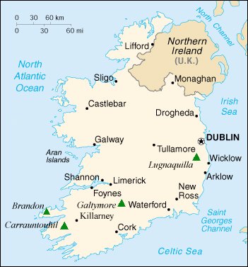 Map of Ireland