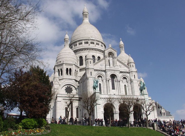 The Sacr-Coeur Basilica, Basilique du Sacr-Coeur, in Paris